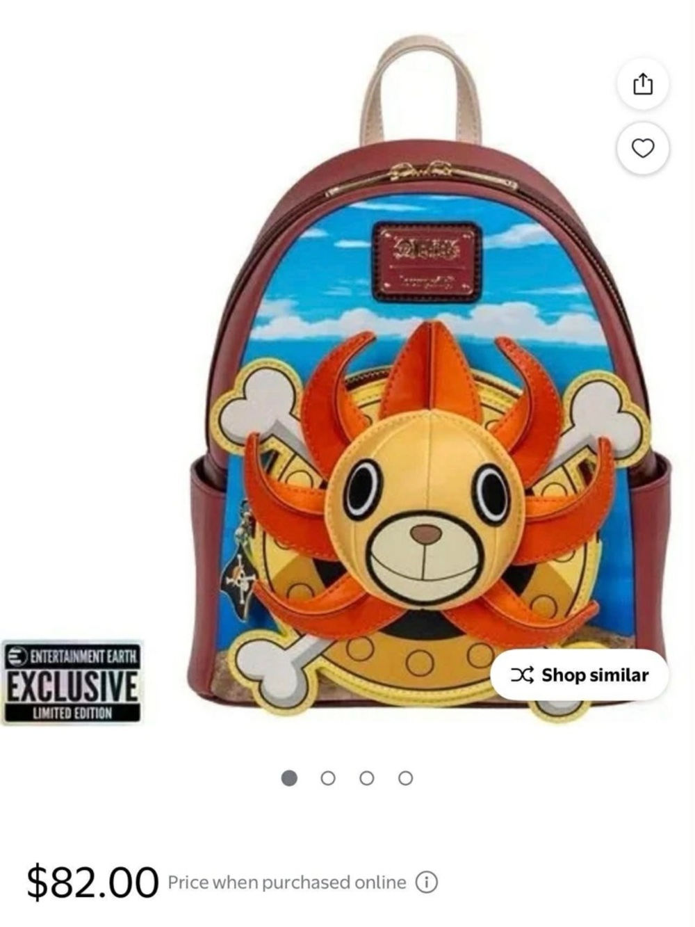 Loungefly Blue & Orange Chopper Sunny Mini Backpack